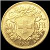 Image 2 : 1902-B Swiss 20 Francs GEM BU