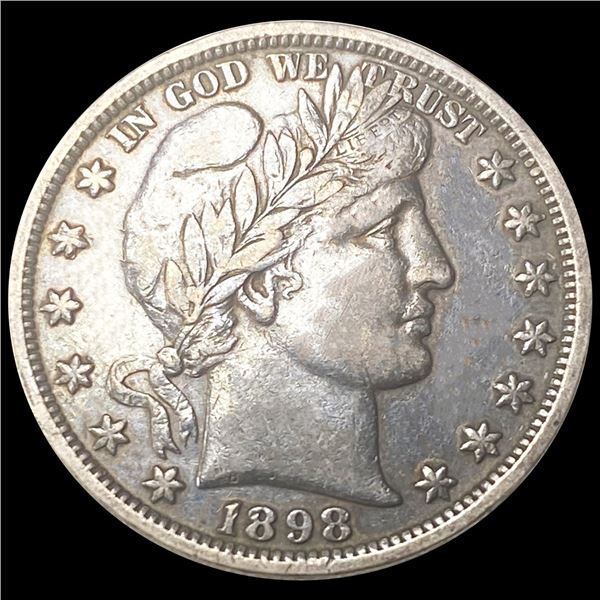 1898 Barber Half Dollar CLOSELY UNCIRCULATED