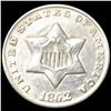 Image 1 : 1852 Silver Three Cent CLOSELY UNCIRCULATED