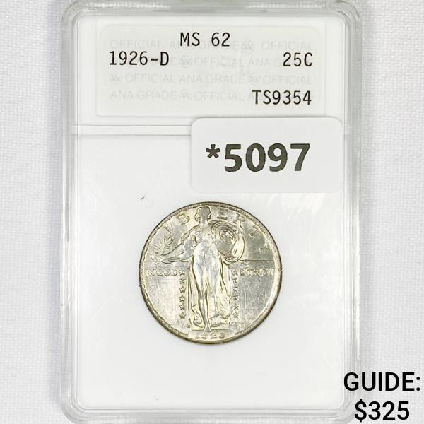 1926-D Standing Liberty Quarter ANA-MS62