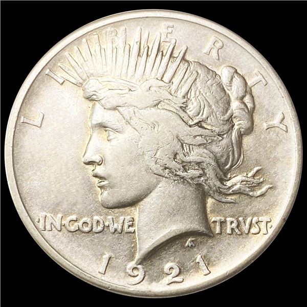 1921 Silver Peace Dollar NEARLY UNCIRCULATED