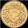 Image 1 : 1908-B Swiss 20 Francs CHOICE BU