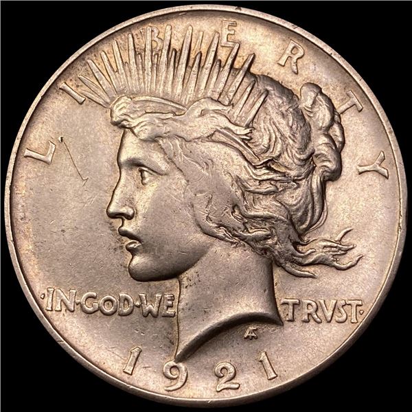 1921 Silver Peace Dollar NEARLY UNCIRCULATED