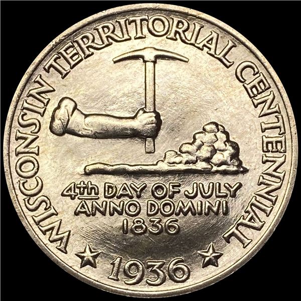 1936 Wisconsin Half Dollar CHOICE BU