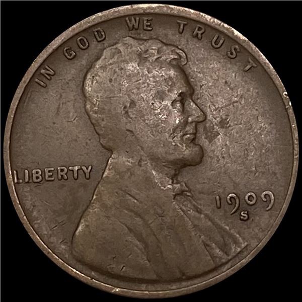 1909-S Wheat Cent CLOSELY UNCIRCULATED