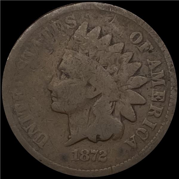 1872 Indian Head Cent NICELY CIRCULATED