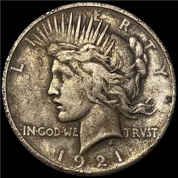 1921 Silver Peace Dollar ABOUT UNCIRCULATED
