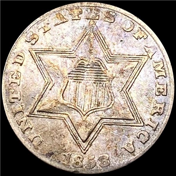 1853 Silver Three Cent UNCIRCULATED
