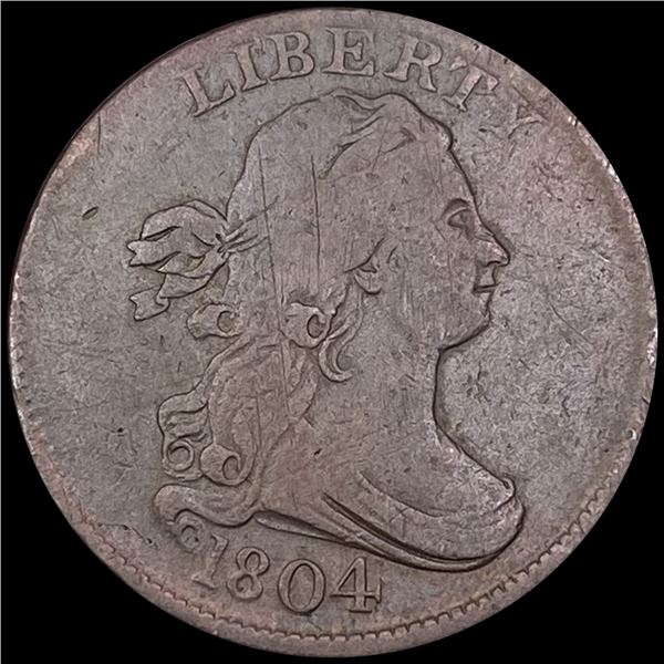 1804 Draped Bust Half Cent ABOUT UNCIRCULATED