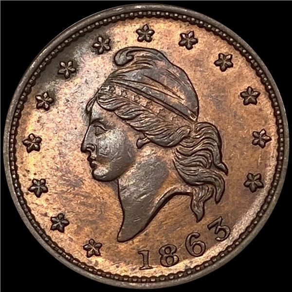1863 Army & Navy Token UNCIRCULATED