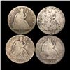 Image 1 : (5) Seated Liberty Half Dollars NICELY CIRCULATED