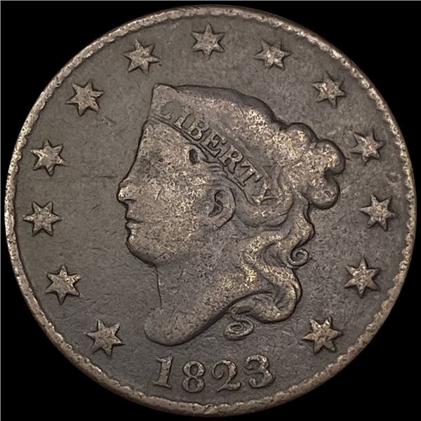 1823/2 Large Cent LIGHTLY CIRCULATED