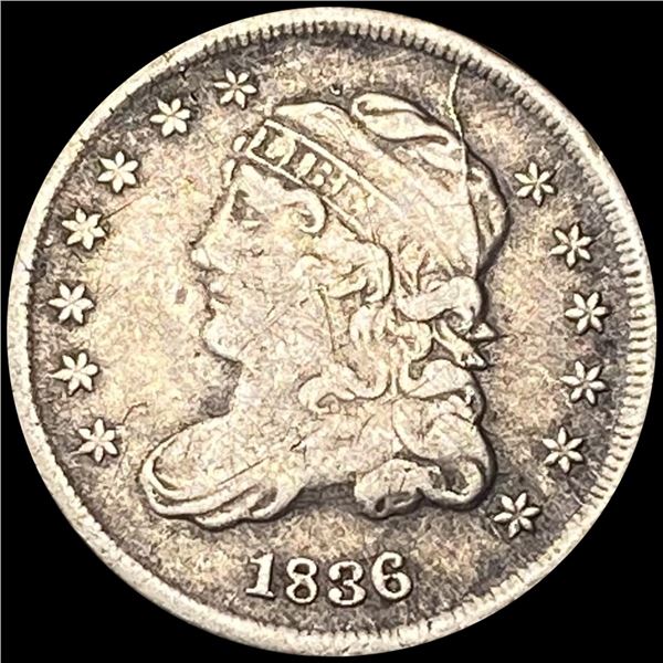 1836 Capped Bust Half Dime NEARLY UNCIRCULATED