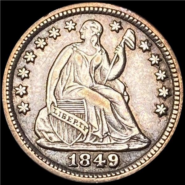 1849 Seated Liberty Half Dime UNCIRCULATED