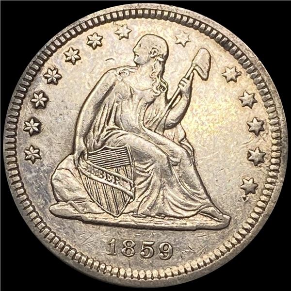 1859 Seated Liberty Quarter UNCIRCULATED