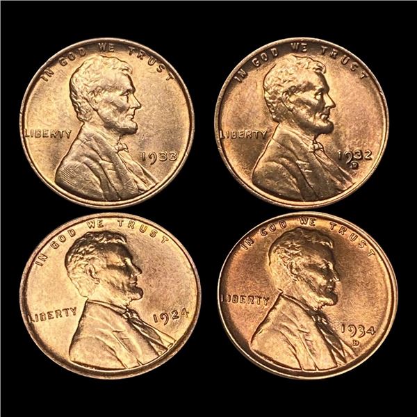 (4) Wheat Cents UNCIRCULATED