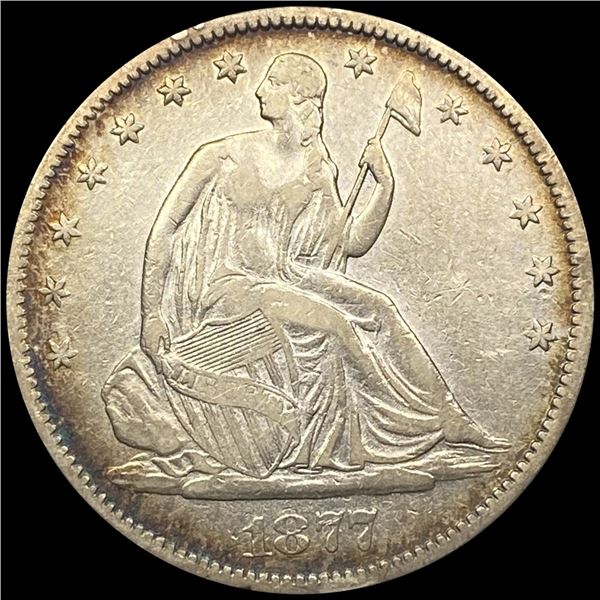 1877-S Seated Liberty Half Dollar CLOSELY UNC