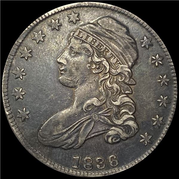 1836 Capped Bust Half Dollar NEARLY UNCIRCULATED