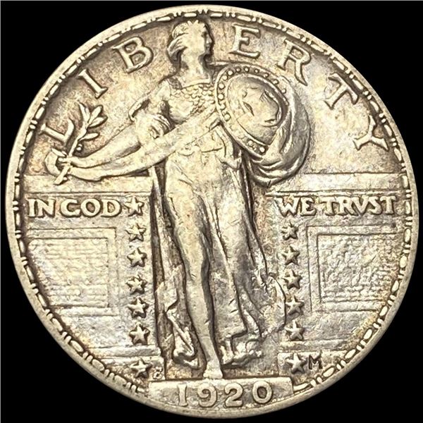 1920-S Standing Liberty Quarter NEARLY UNC