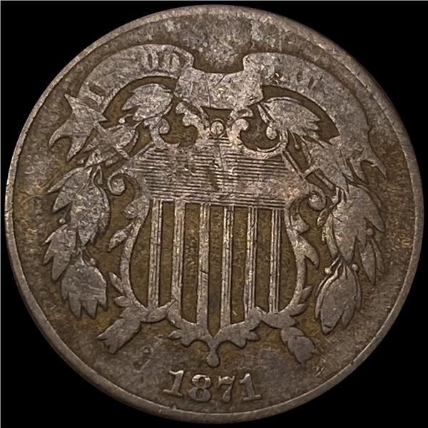 1871 Two Cent Piece NICELY CIRCULATED