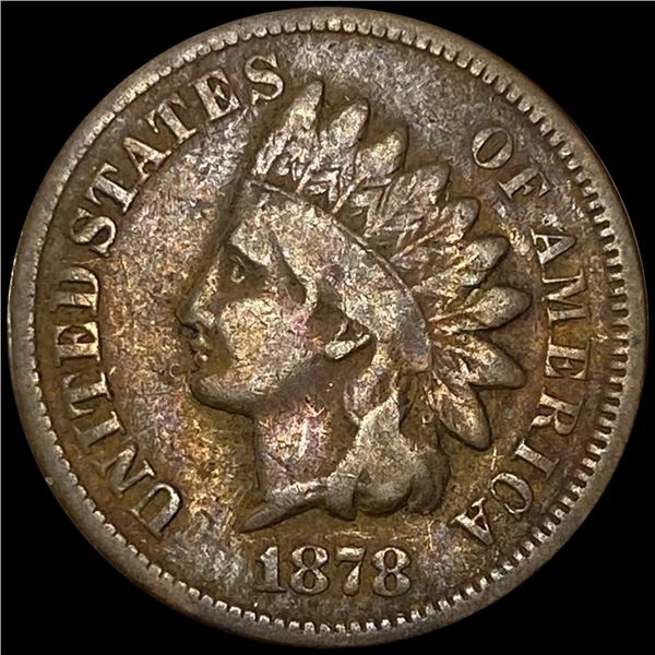 1878 Indian Head Cent ABOUT UNCIRCULATED