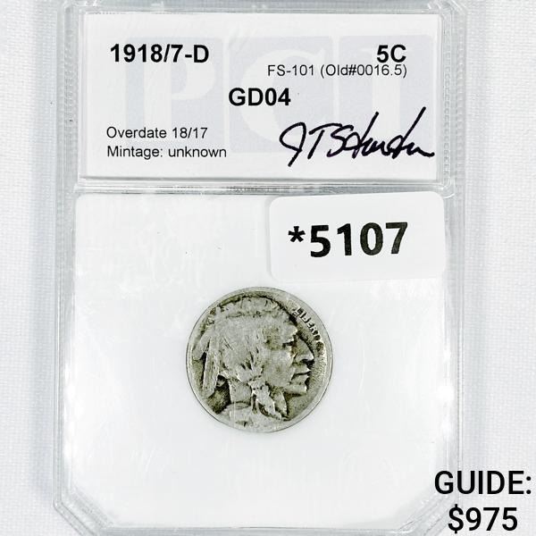 1918/7-D Buffalo Nickel PCI-GD4