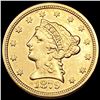Image 1 : 1879 $2.50 Gold Quarter Eagle UNCIRCULATED