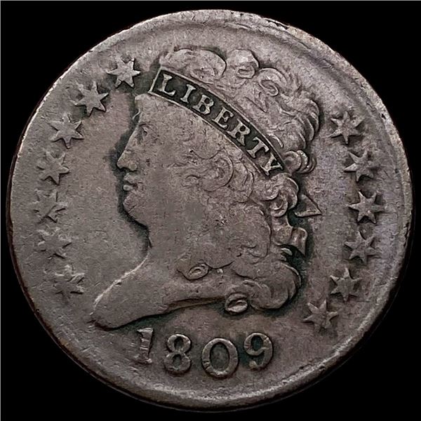 1809 Classic Head Half Cent LIGHTLY CIRCULATED