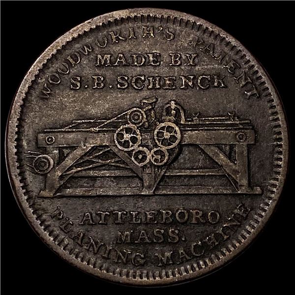 1834 Hardtimes S.B. Schnck Token UNCIRCULATED