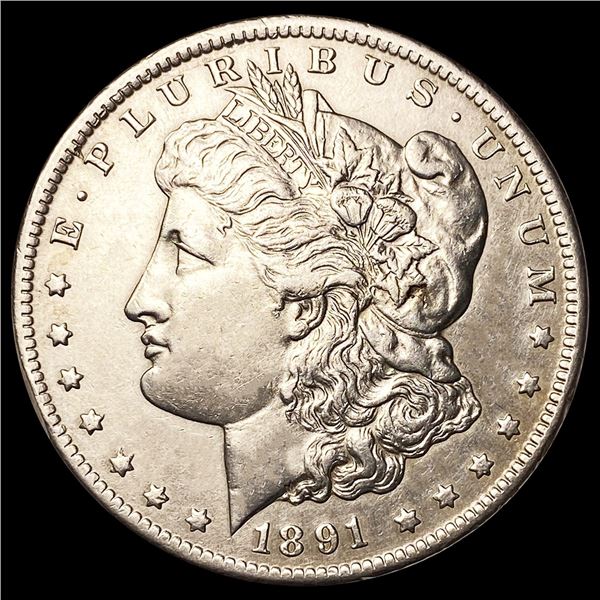 1891-CC Morgan Silver Dollar CLOSELY UNCIRCULATED