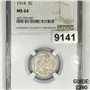 Image 1 : 1914 Buffalo Nickel NGC-MS64