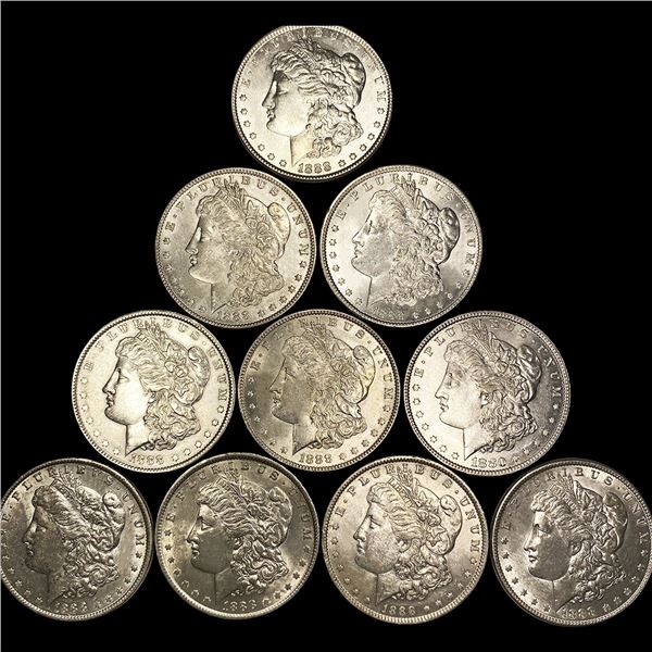 (10) Morgan Dollars UNCIRCULATED