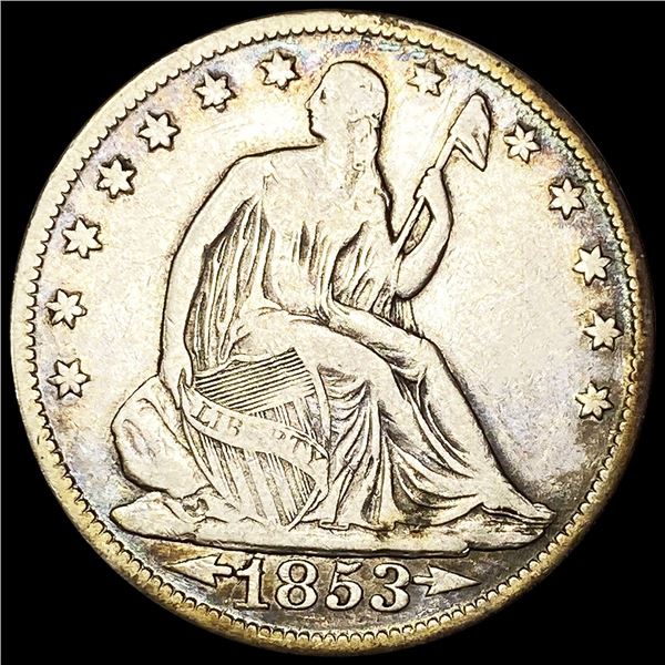1853-O Arw & Rays Seated Lib Half Dollar ABOUT