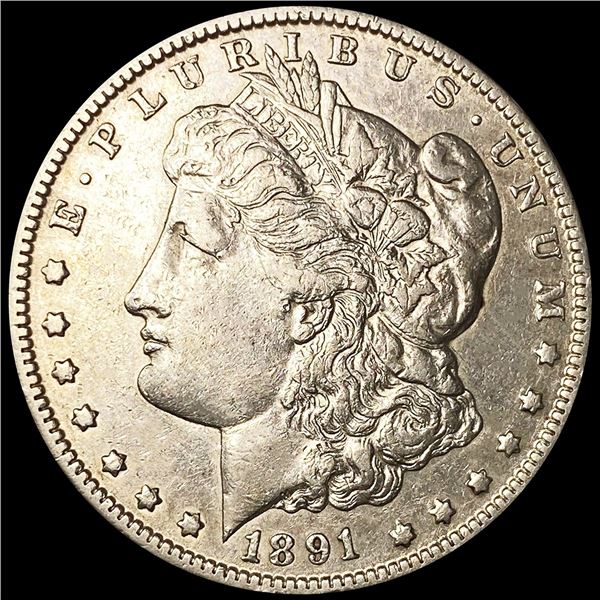 1891-CC Morgan Silver Dollar CLOSELY UNCIRCULATED