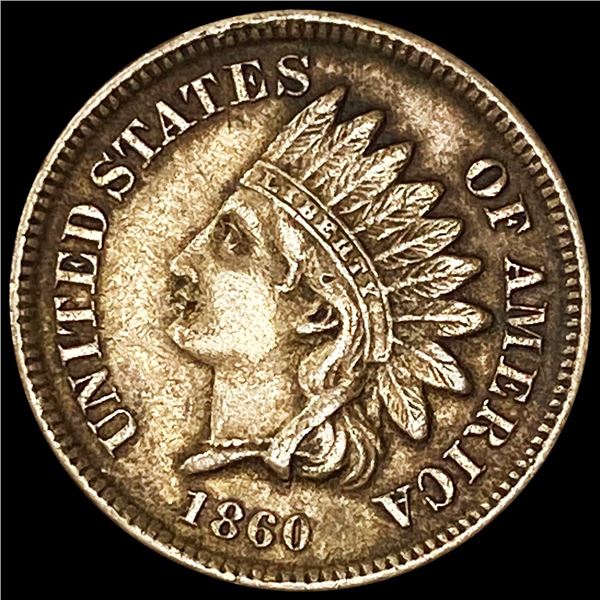 1860 Indian Head Cent NEARLY UNCIRCULATED