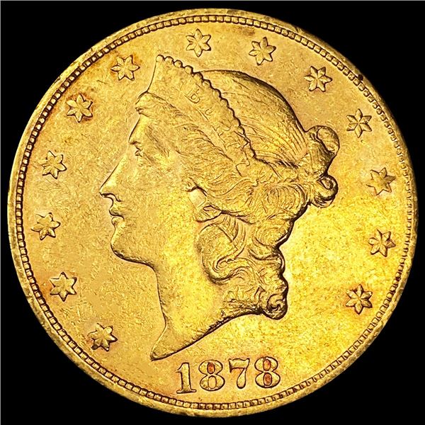 1878-S $20 Gold Double Eagle UNCIRCULATED