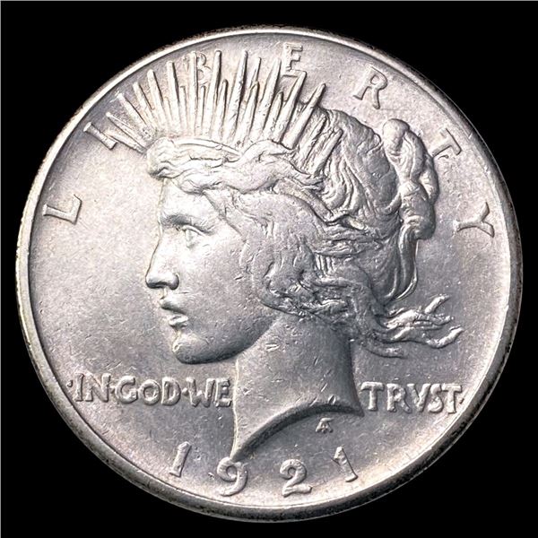 1921 Silver Peace Dollar NEARLY UNCIRCULATED