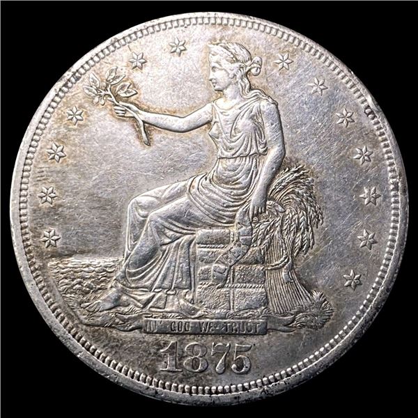 1875-CC Silver Trade Dollar UNCIRCULATED