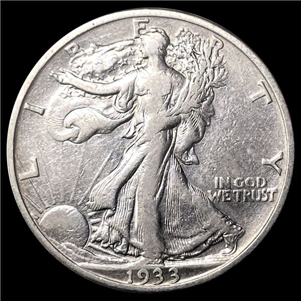 1933-S Walking Liberty Half Dollar NEARLY UNC
