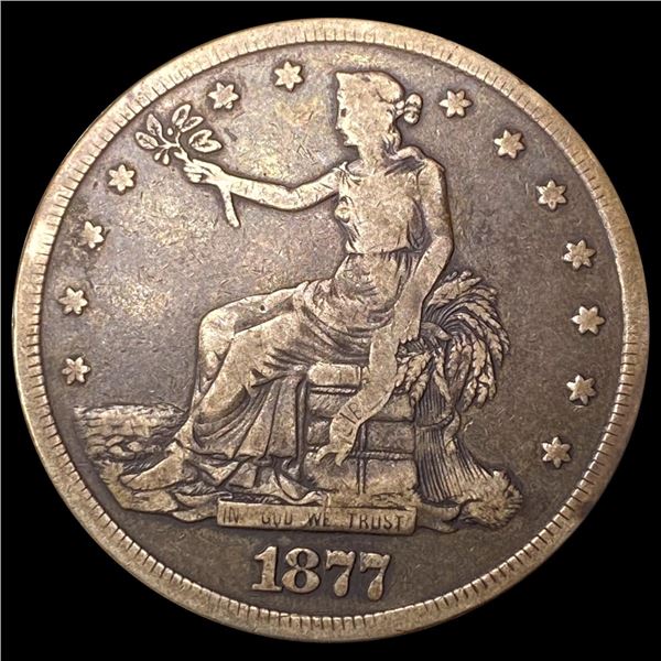 1877-S Silver Trade Dollar LIGHTLY CIRCULATED