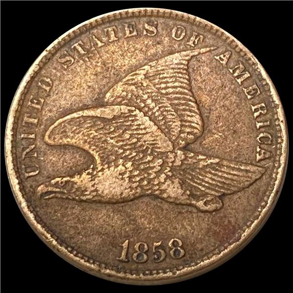 1858 Flying Eagle Cent NEARLY UNCIRCULATED