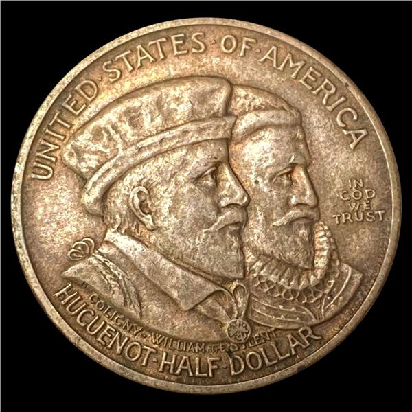 1924 Huguenot Half Dollar CLOSELY UNCIRCULATED