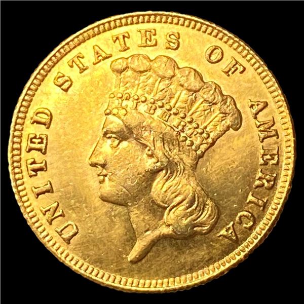 1867 $3 Gold Piece UNCIRCULATED