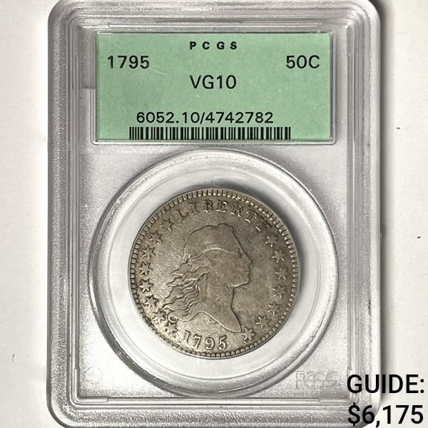 1795 Flowing Hair Half Dollar PCGS-VG10
