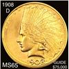 Image 1 : 1908-D $10 Gold Eagle GEM BU