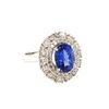 Image 1 : 2.64 ctw Tanzanite & Diamond Ring - 14KT White Gold