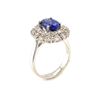 Image 4 : 2.64 ctw Tanzanite & Diamond Ring - 14KT White Gold
