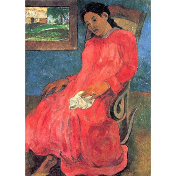 Paul Gauguin - Woman in Red Dress