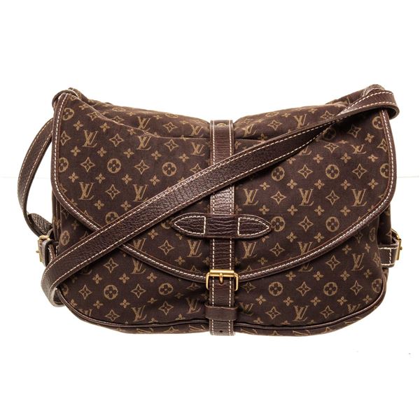 Louis Vuitton Brown Monogram Canvas Idylle Saumur Crossbody Bag