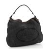 Image 2 : Prada Logo Hobo Denim with Leather Medium